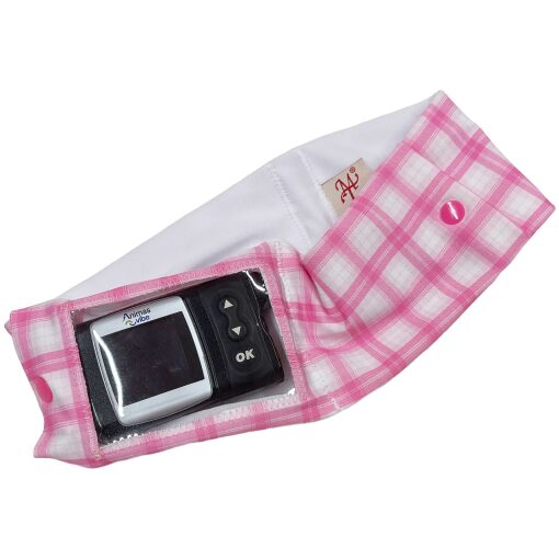 Barbie Check double pocket insulin pump pouch