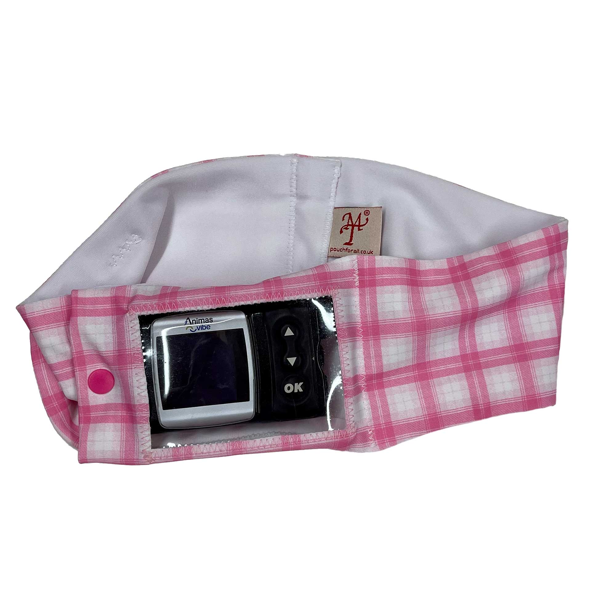 Barbie Check Super Slim Insulin Pump pouch with window