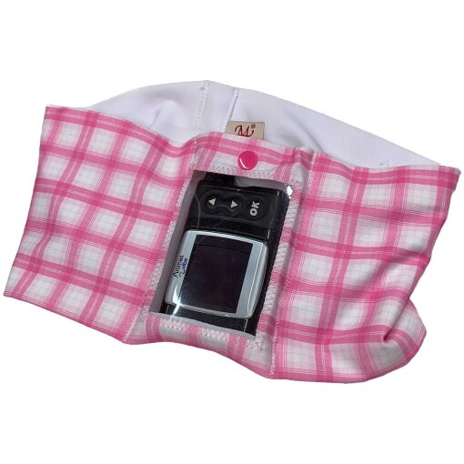Barbie Check Insulin Pump Pouch with see through window