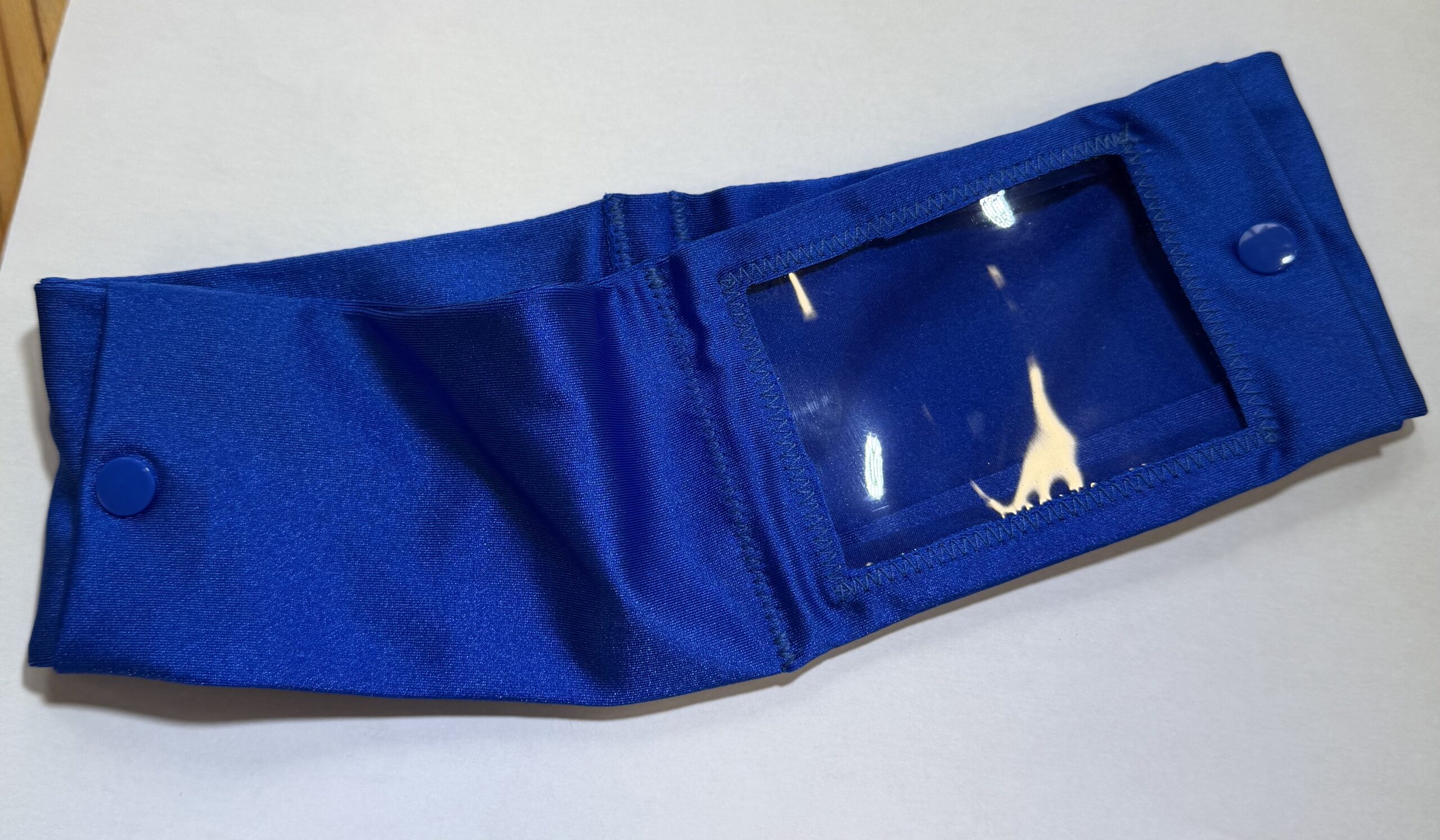 Double Window Super Slim Insulin Pump & CGM Waist Band Pouch Royal Blue